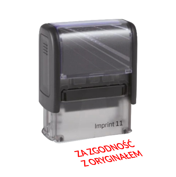 Trodat Imprint 11 - "ZA ZGODNOŚĆ Z ORYGINAŁEM"